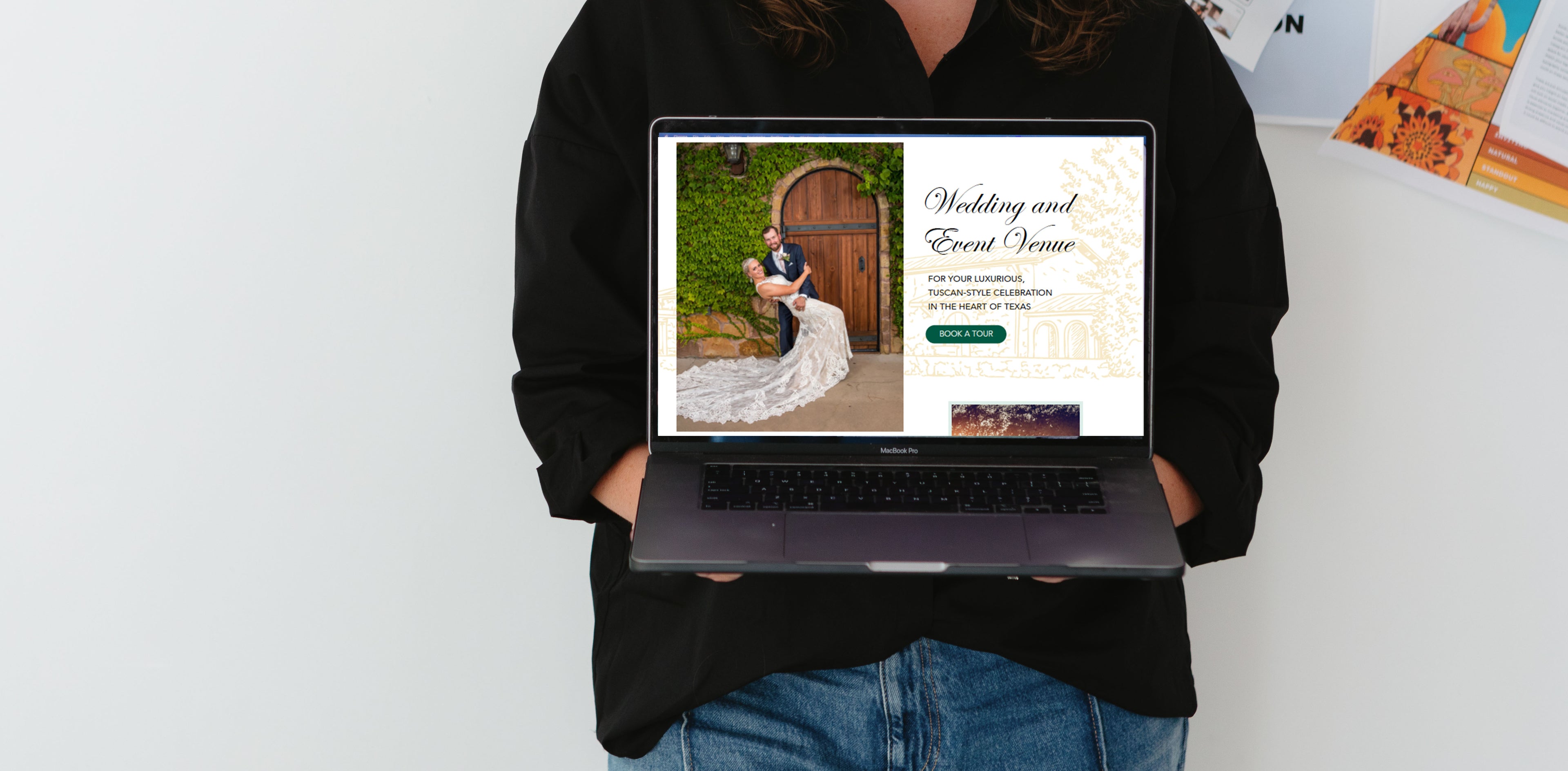 Logo and branding design for a local Texas wedding venue 