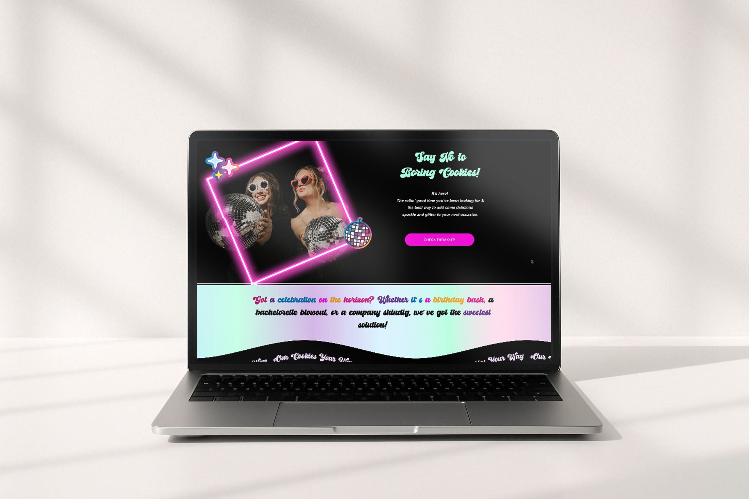 website designer for small business with a Texas cookie company