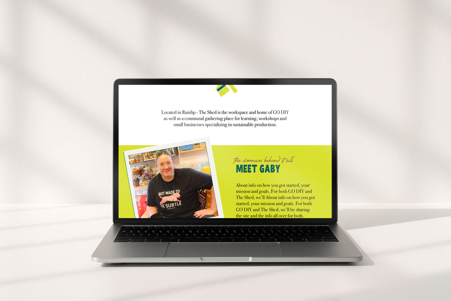 Website designer for a London based repurpose and DIY brand