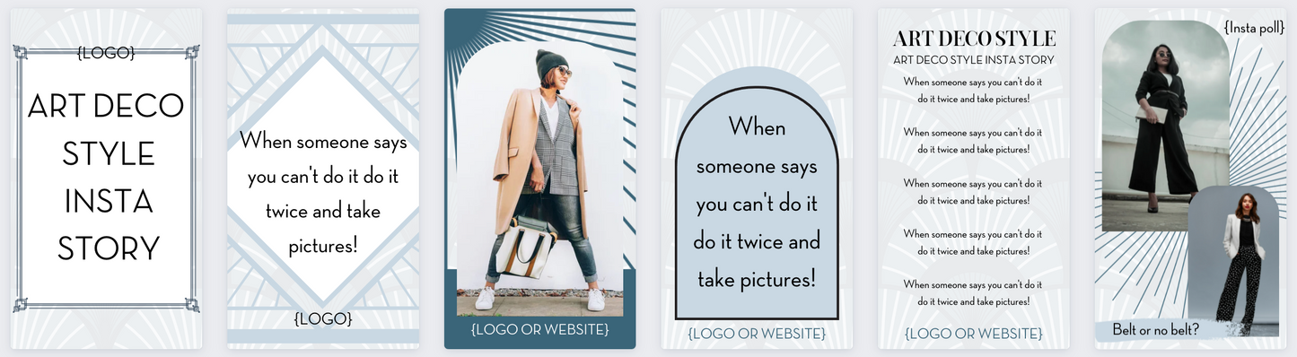 Art Deco Instagram Story Template