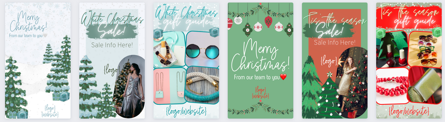 Holiday Instagram Story Templates Full Collection