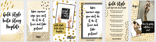 Gold Instagram Story Template